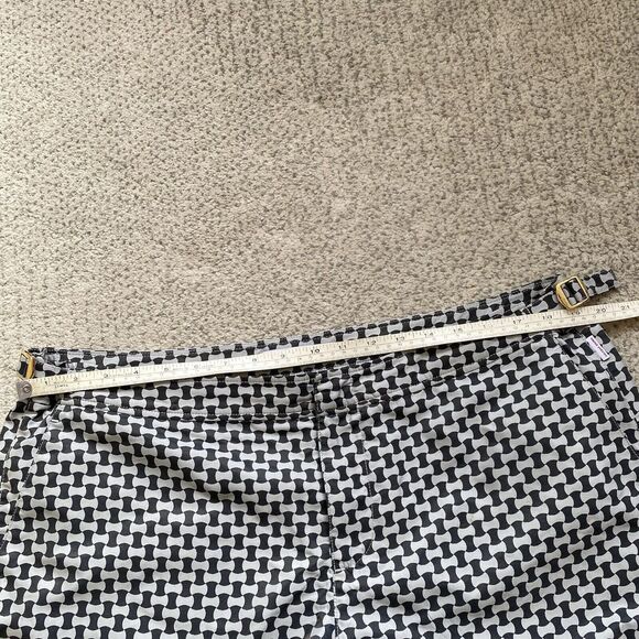 Orlebar Brown Black and White Geometric Swim Trunks - Picture 7 of 8